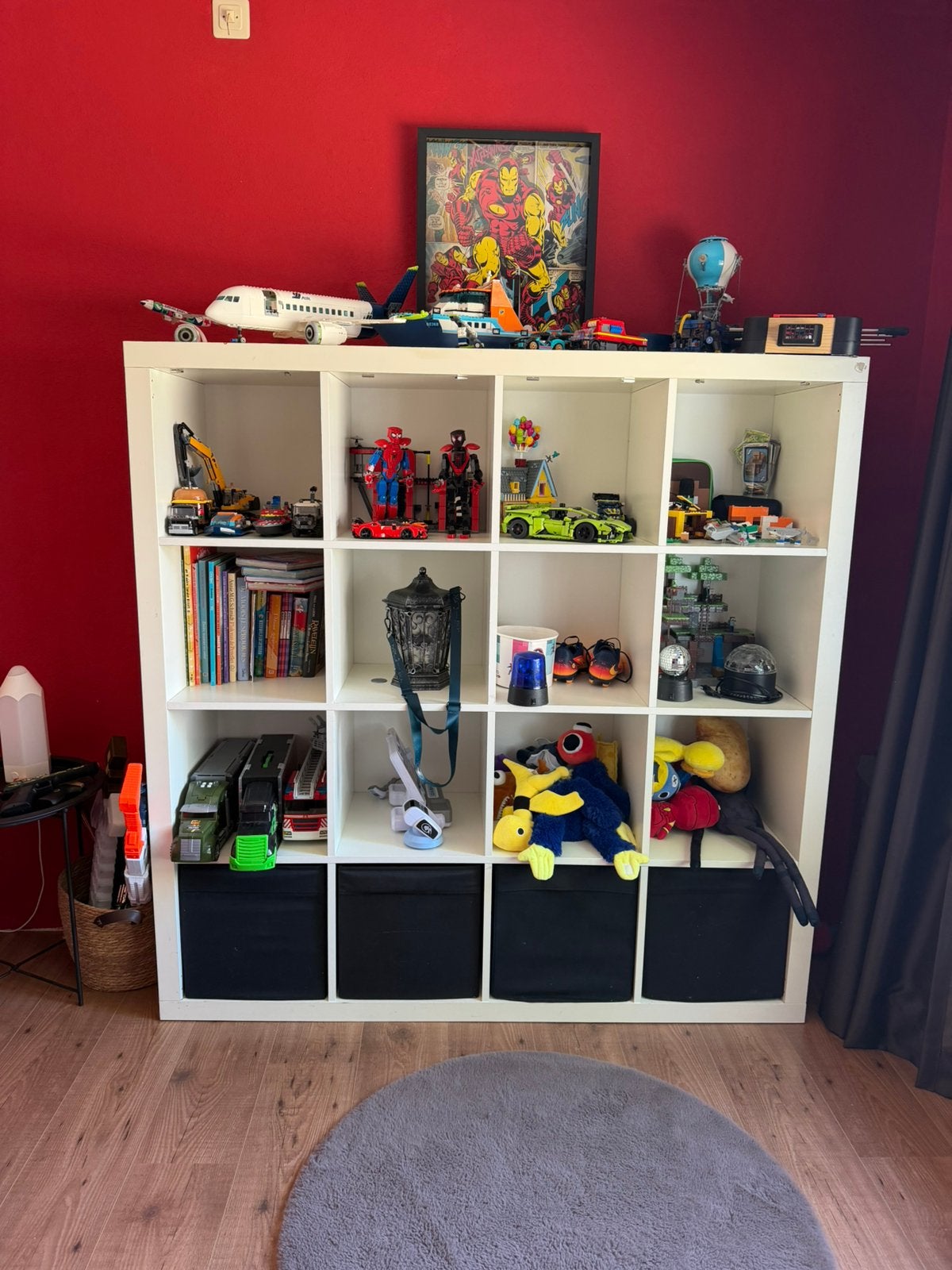Witte vakkenkast ikea, Ophalen, Gebruikt, 100 tot 150 cm, 100 tot 150 cm