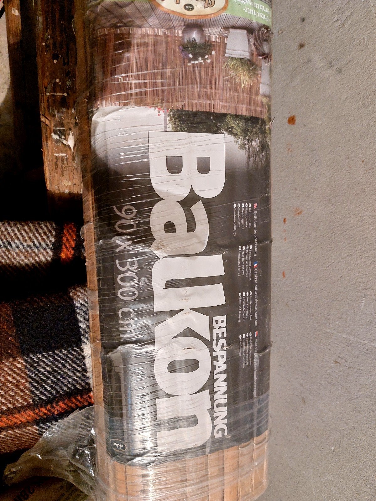 Nieuw Balkonscherm bamboe - 90x300 cm, Nieuw, Ophalen of Verzenden, Hout, 3 tot 6 meter