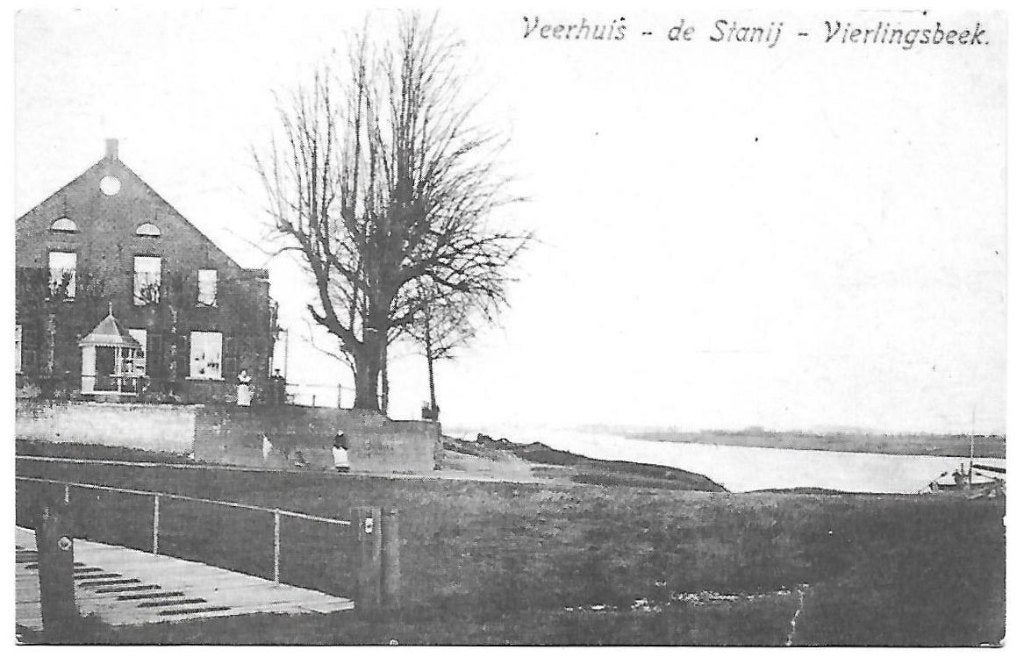 Vierlingsbeek veerhuis - Herdruk ongelopen ansichtkaart B529, Verzamelen, Ophalen of Verzenden, 1980 tot heden, Ongelopen