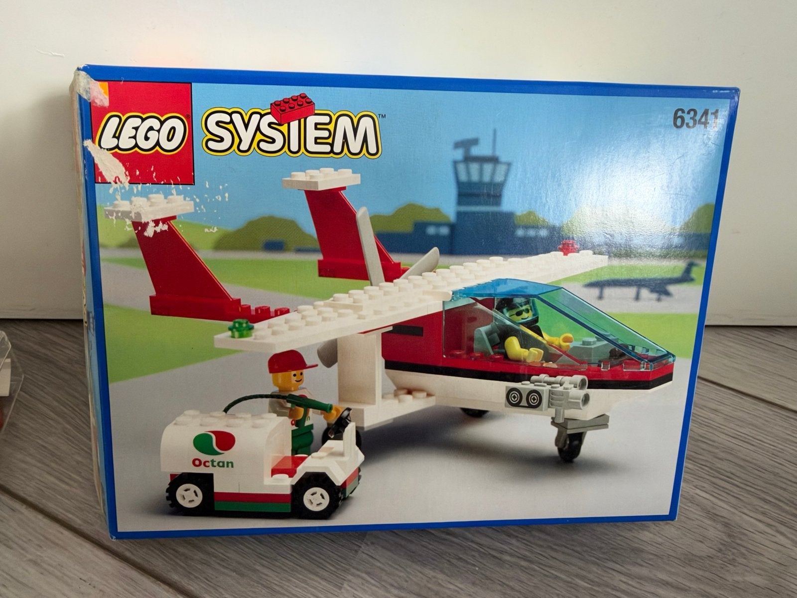 Lego System 6341 Vliegtuig met Tankwagen, Gebruikt, Overige thema's, Lego, Ophalen of Verzenden