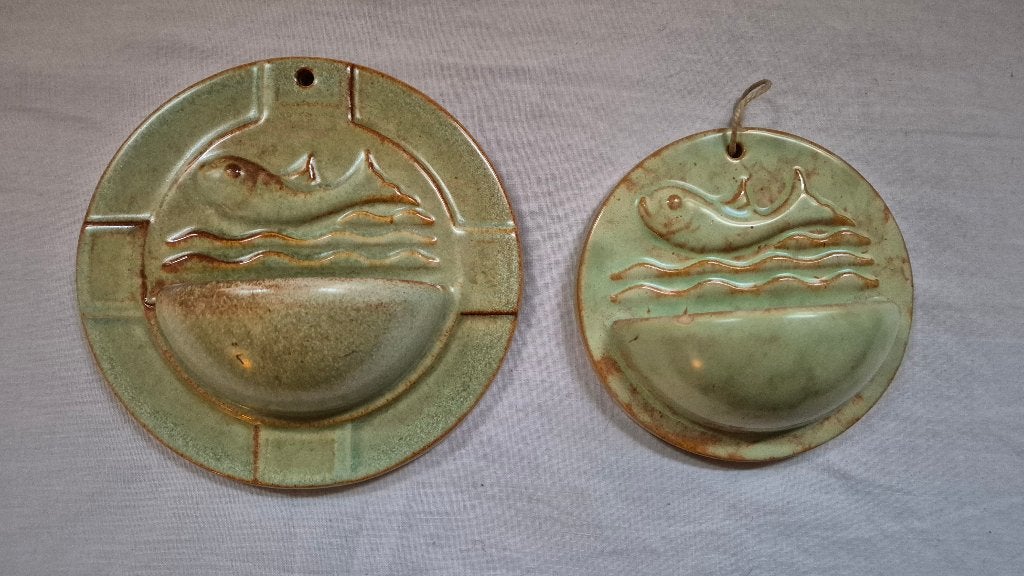 2 Wim Visser Ichtus wijwatervaatjes de Sphinx, Ophalen of Verzenden