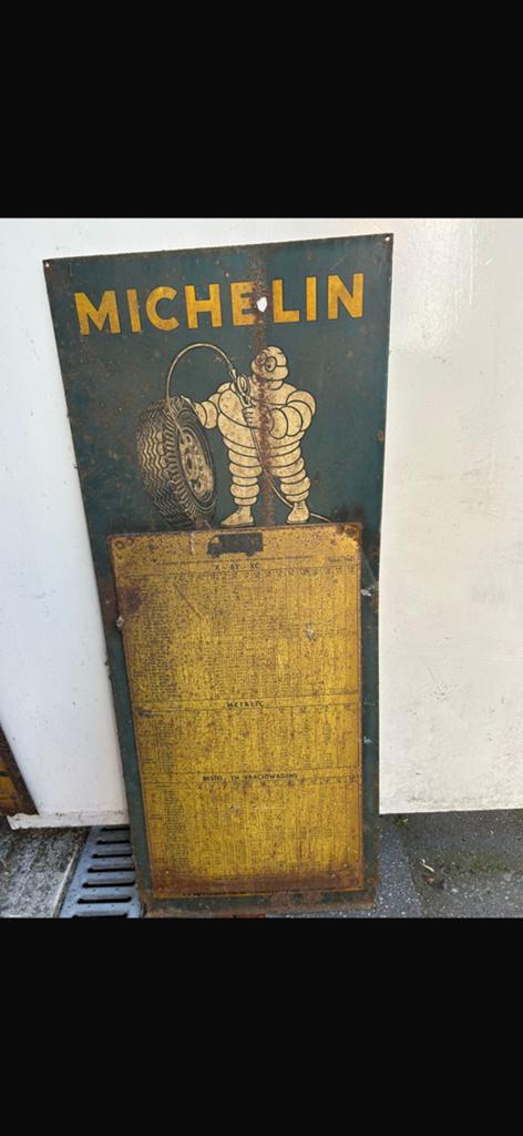 1960 1961 michelin, Verzamelen, Ophalen, Zo goed als nieuw, Reclamebord
