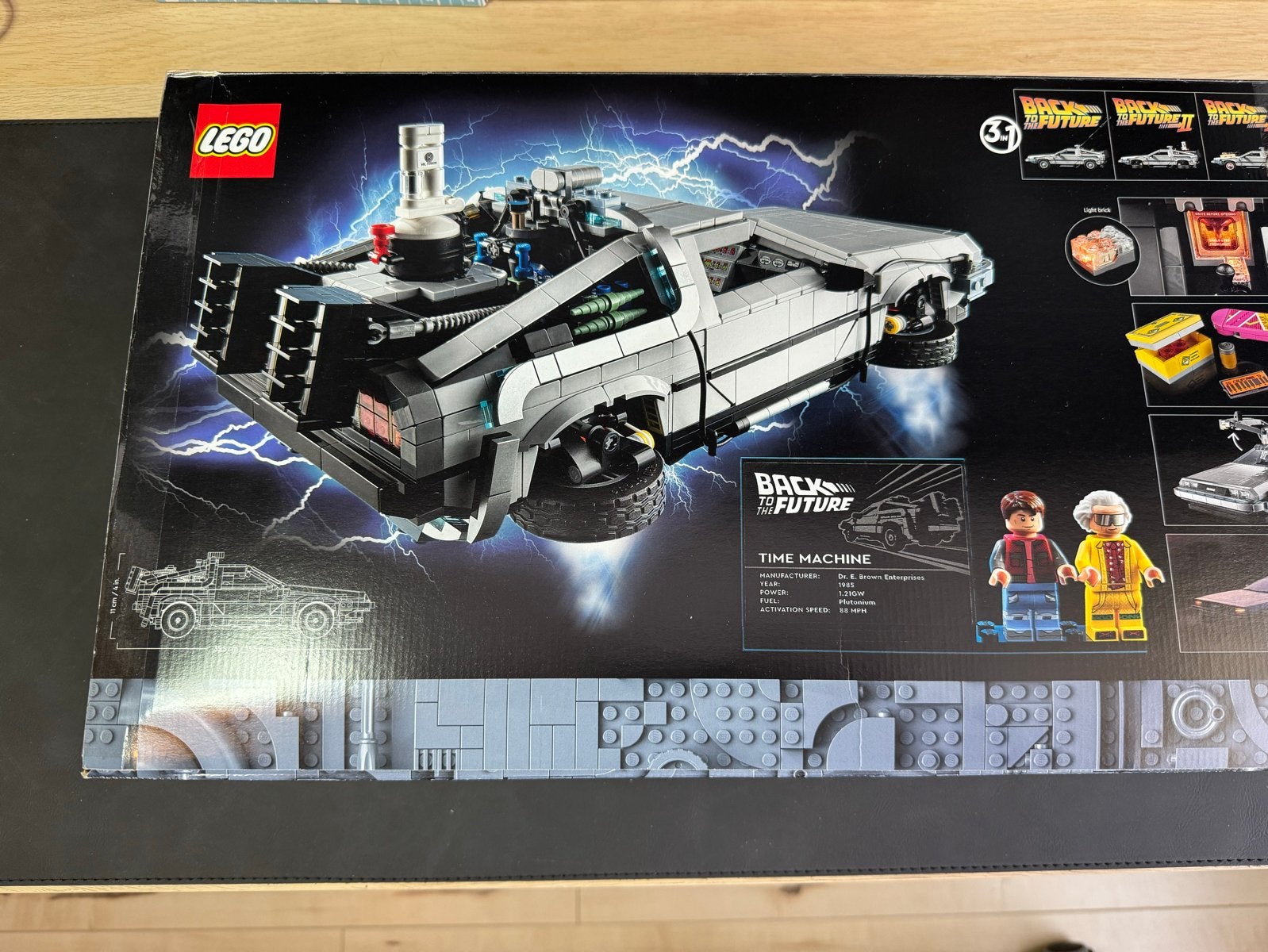 LEGO Back to the Future Tijdmachine DeLorean in doos, Ophalen, Zo goed als nieuw