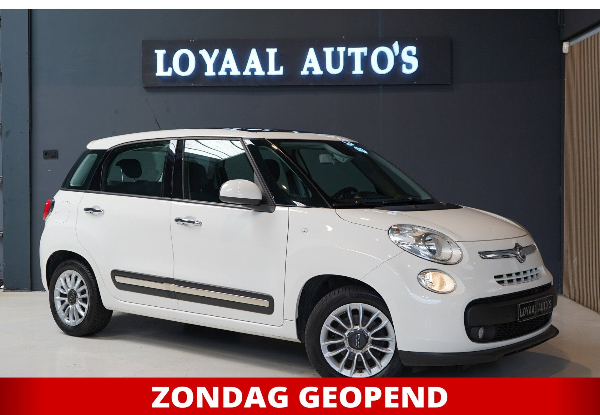 Fiat 500 L Living 0.9 TwinAir PopStar | AIRCO | TREKHAAK | S, Auto's, Fiat, Stof, Gebruikt, Euro 6, Wit