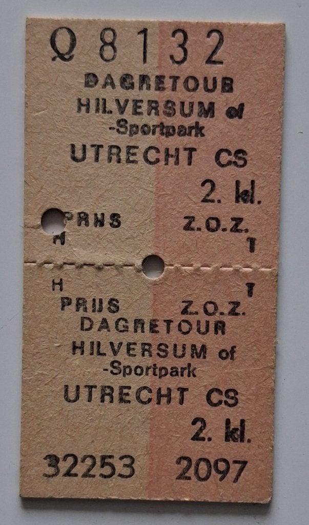 Treinkaartje 1973, Ophalen of Verzenden, Gebruikt, Trein, Overige typen