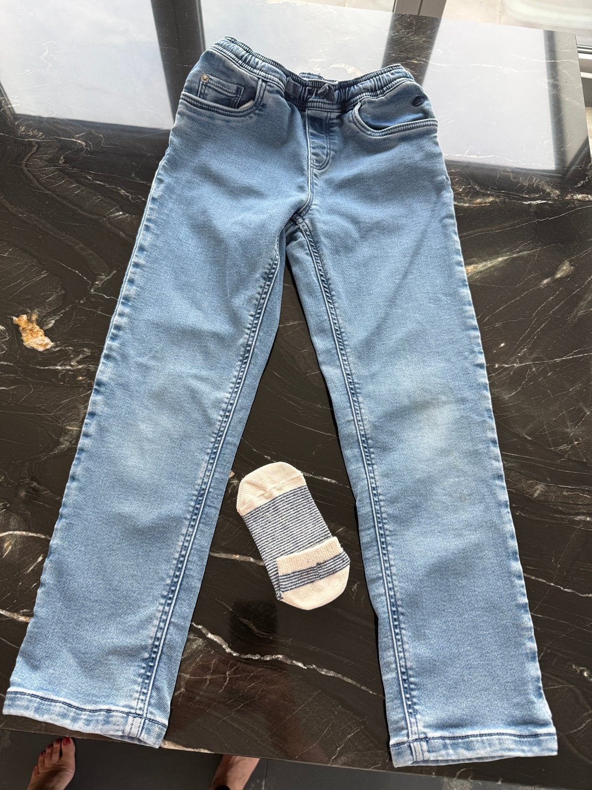 Petit Bateau jeans 8 jaar 128cm, Ophalen of Verzenden, Zo goed als nieuw, Jongen of Meisje, Broek