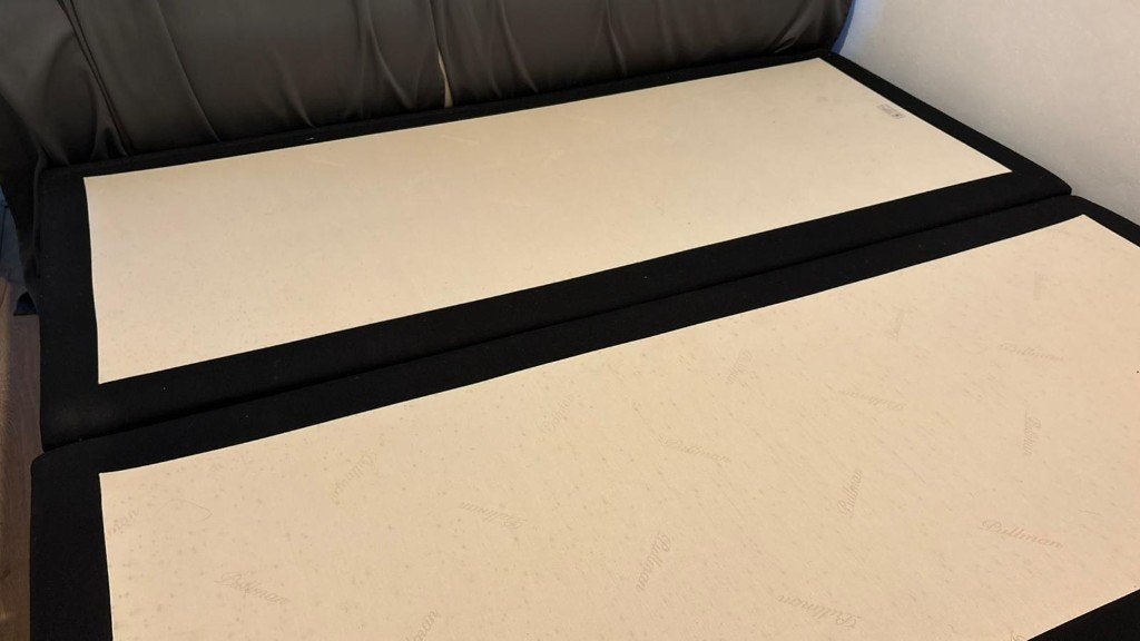 Box spring bed zonder matras 160cm (W) x 200cm (L), Ophalen, Overige materialen, Gebruikt, Zwart