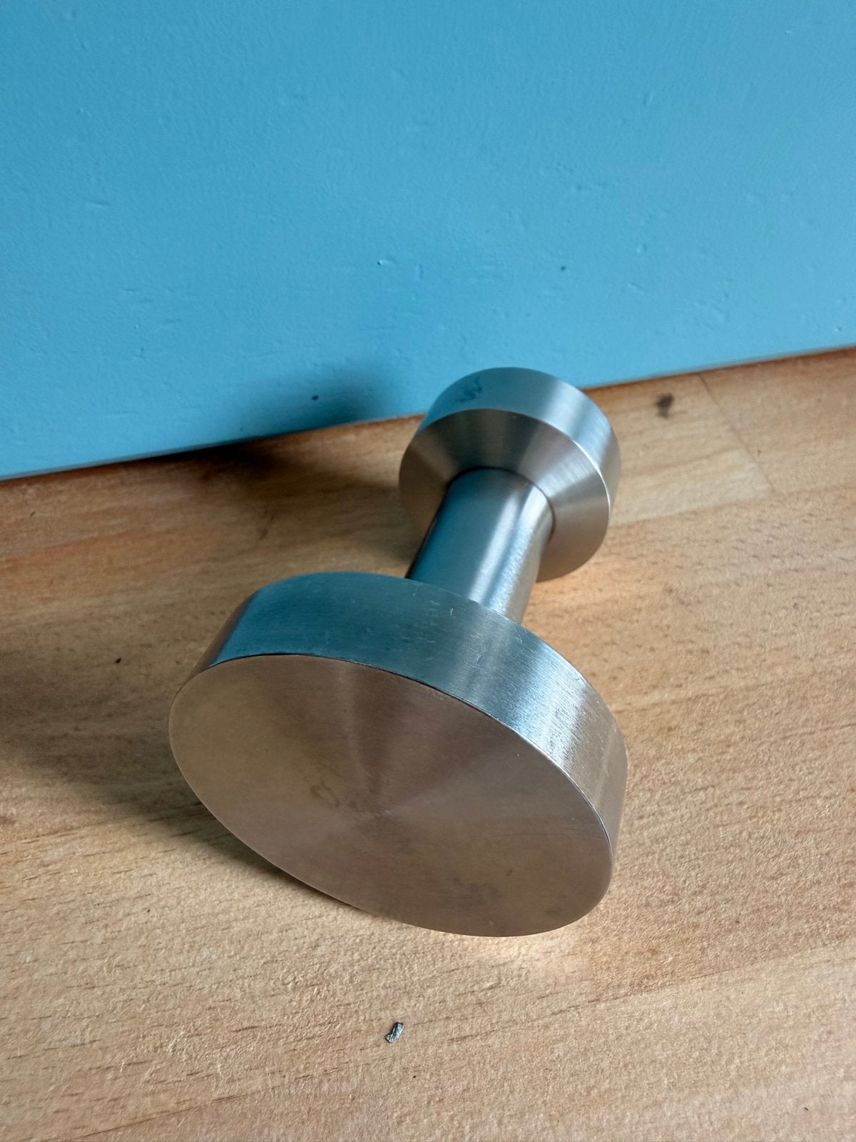 Koffie Tamper en Tamper Station Set - RVS, Ophalen, Zo goed als nieuw, Overige modellen, Gemalen koffie