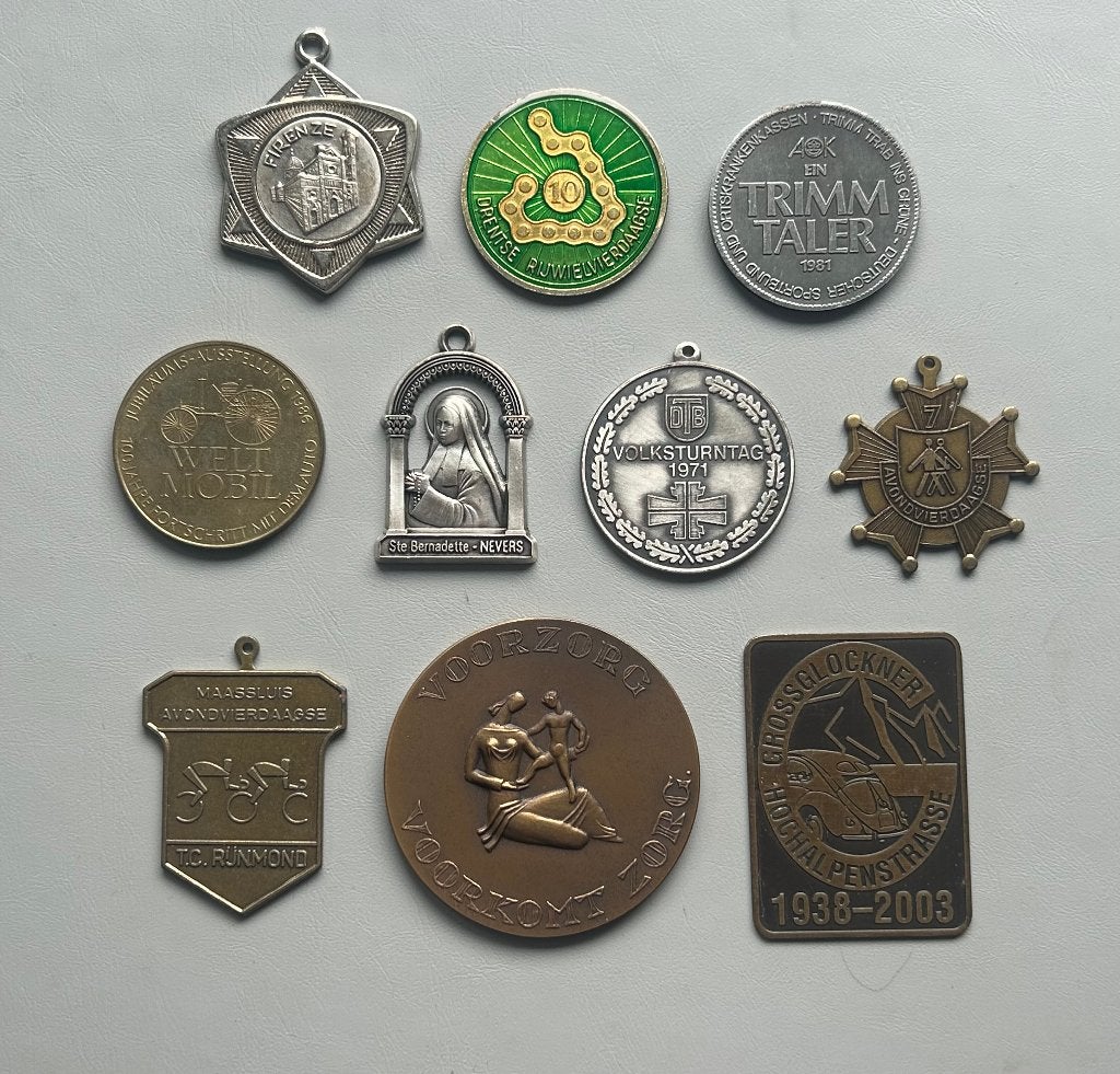 Medailles/Penningen lot 10 stuks (7), Ophalen, Buitenland, Bankbiljetten