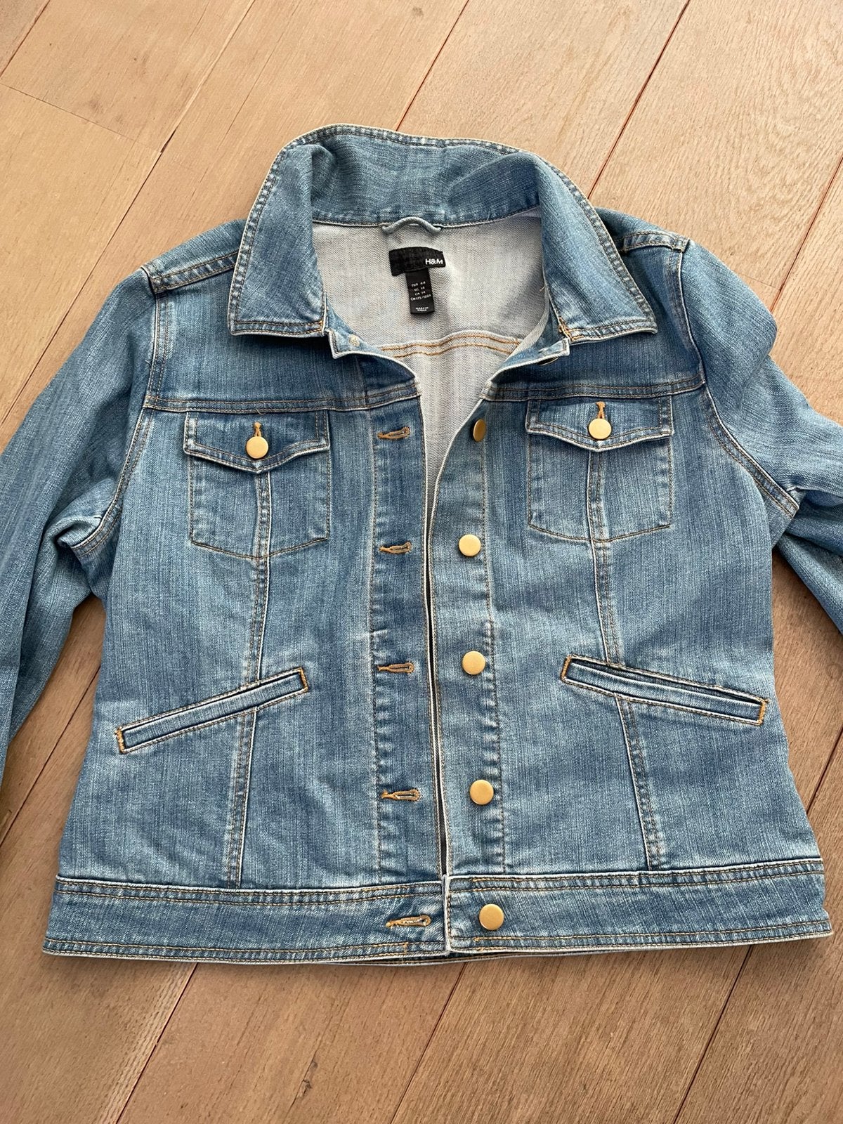 Spijkerjack, Ophalen of Verzenden, Zo goed als nieuw, Maat 42/44 (L), Blauw