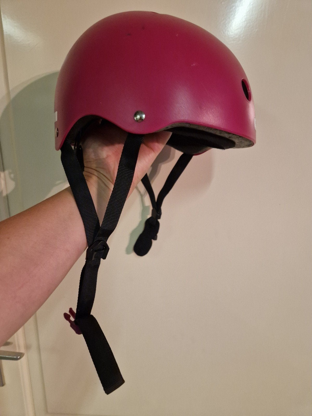 Roze Fietshelm Kind S/M (48-54cm) met LED-achterlicht, Fietsen en Brommers, Fietsaccessoires | Fietshelmen, S, Meisje, Ophalen of Verzenden