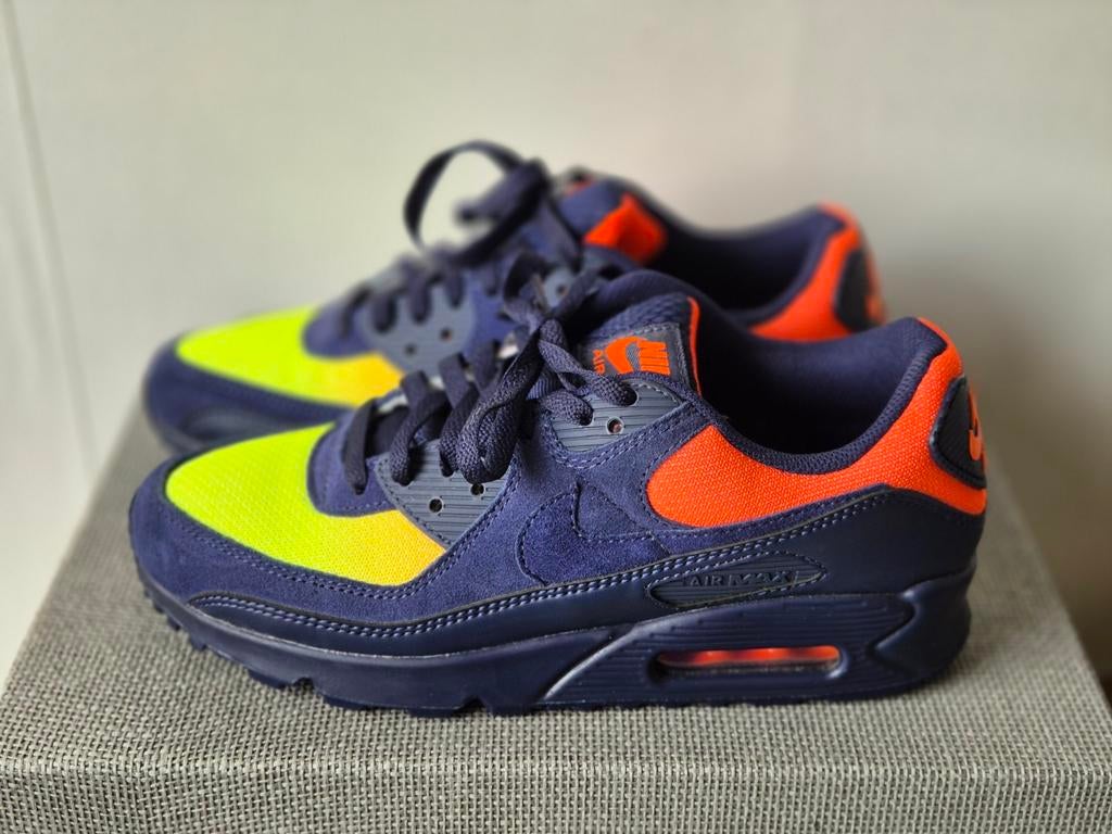 Unieke Nike Air Max 90 –lemon venom – Maat 40.5 nieuw, Blauw, Ophalen of Verzenden, Sneakers of Gympen, Zo goed als nieuw