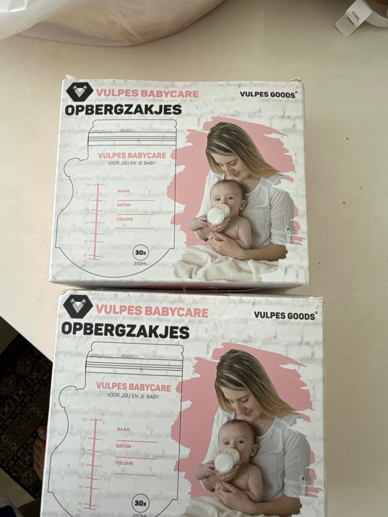 Vulpes Babycare Opbergzakjes 250ml. ( TEAB ), Ophalen of Verzenden, Nieuw, Overige typen