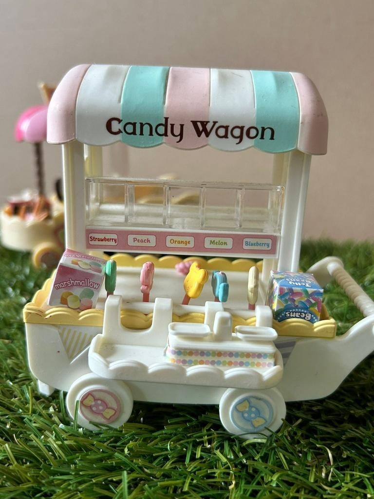 Sylvanian Families | Snoepkraam 5266 en Popkorn kraam 4610, Kinderen en Baby's, Speelgoed | Poppenhuizen, Ophalen of Verzenden