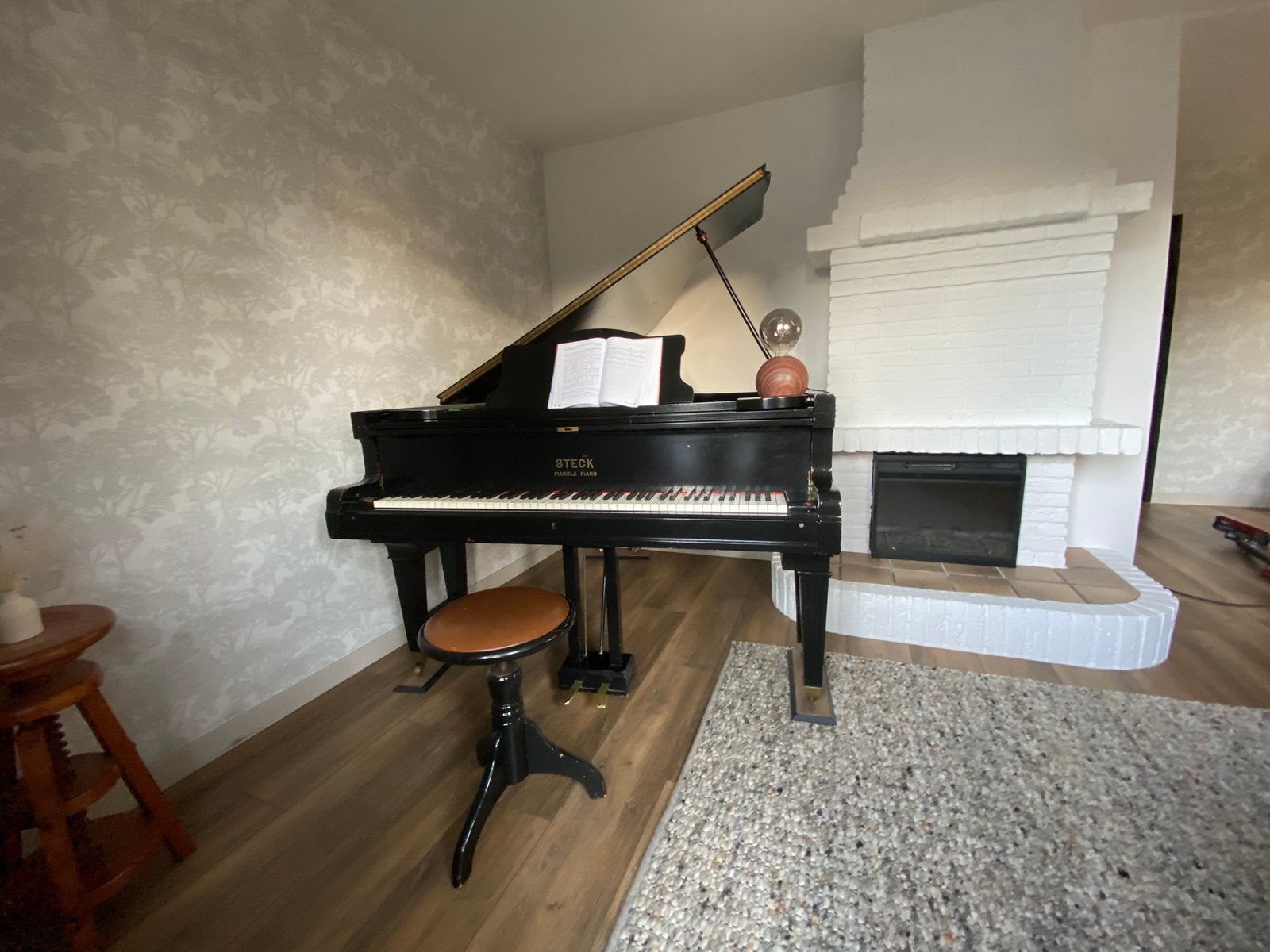 Prachtige Steck vleugel/piano in goede staat zwart, Ophalen, Zo goed als nieuw, Zwart, Vleugel