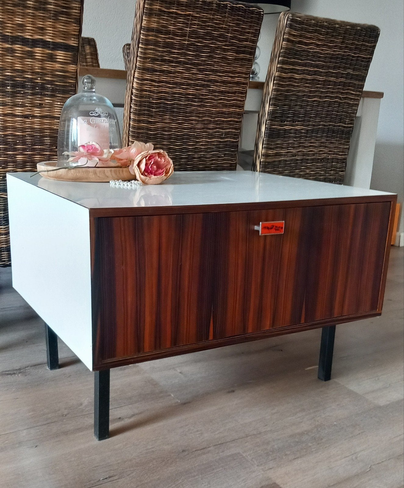 Retro TV meubel / radiomeubel, Ophalen, Gebruikt, 50 tot 100 cm, Minder dan 100 cm