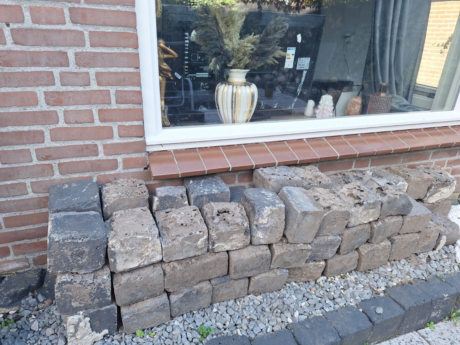 Gebruikte betonstenen voor tuin of oprit, Ophalen, Gebruikt, Beton