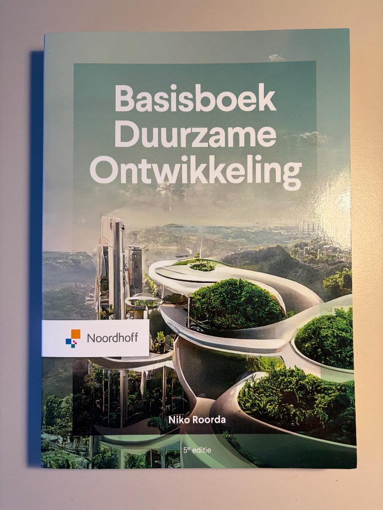 Basisboek Duurzame Ontwikkeling - Niko Roorda (5e editie), Zo goed als nieuw, Noordhoff Uitgevers, Beta, HBO