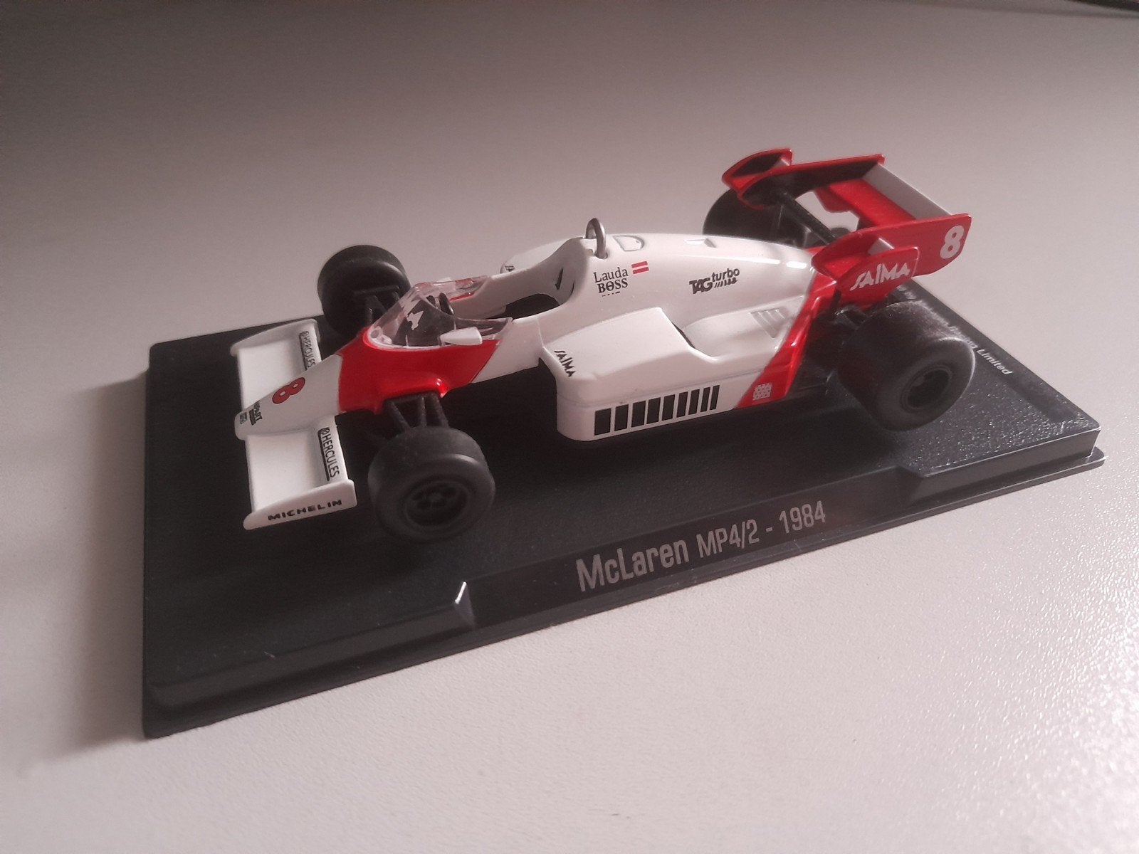 Mclaren MP4-2 1984 Niki Lauda, Hobby en Vrije tijd, Modelauto's | 1:43, Ophalen of Verzenden, Zo goed als nieuw, Auto, Overige merken