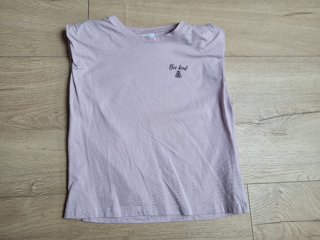 D-XEL lila shirt met schoudervulling maat 140 ~ SJ2039, Kinderen en Baby's, Kinderkleding | Maat 140, Gebruikt, Meisje, Ophalen of Verzenden