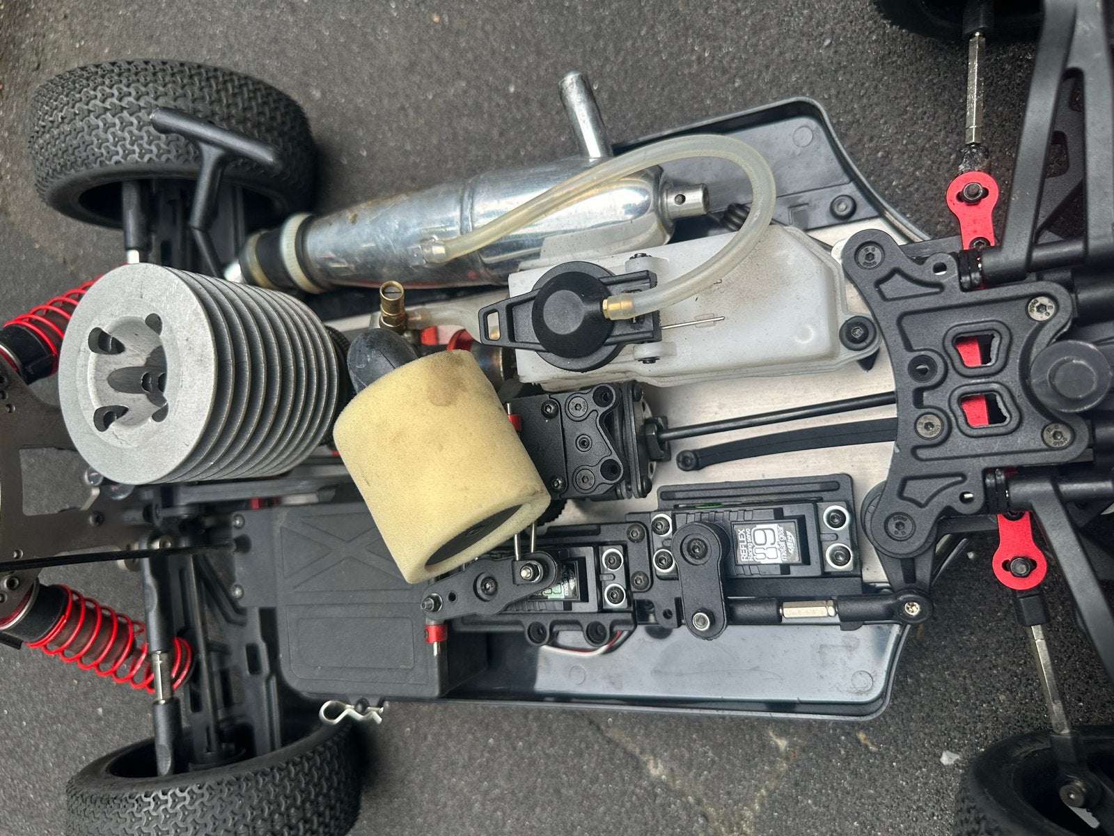 Carson Virus 4.0 Nitro RC Auto Buggy 1:8 RTR, Ophalen, Gebruikt, Auto offroad, Schaal 1:8