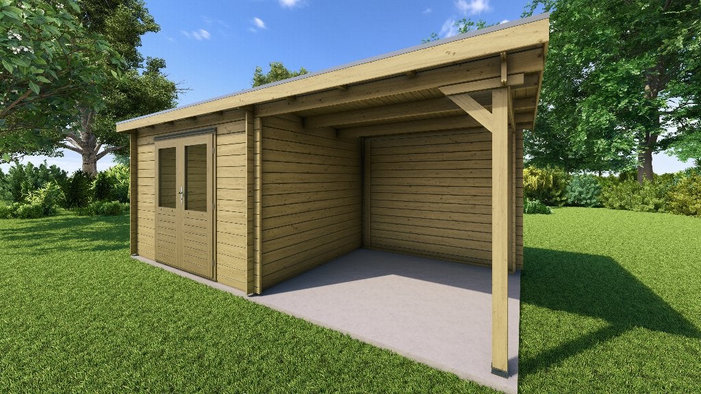 Fonteyn Basicline Jasmijn 550x250cm - Keteldruk, 200 tot 400 cm, Verzenden, Blokhut, Nieuw