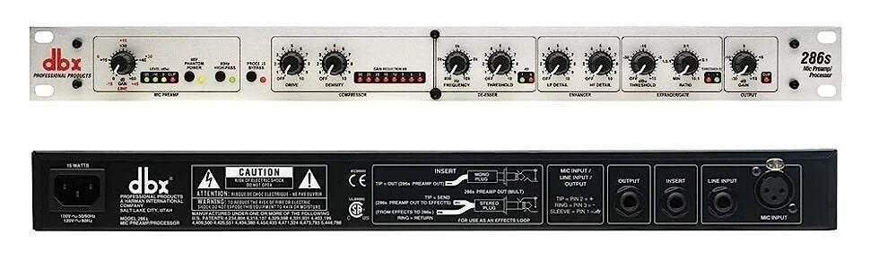 DBX 286s Microfoon Preamp Processor (2 stuks, 1 defect), Ophalen of Verzenden, Zo goed als nieuw