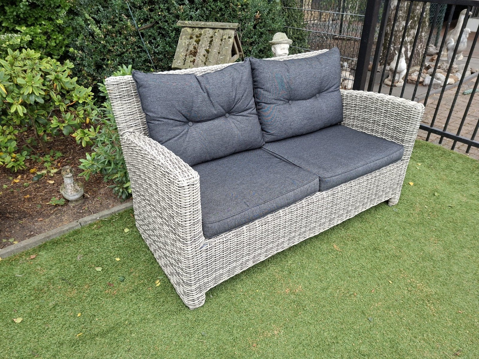 luxe wicker tuinbank, Tuin en Terras, Tuinbanken, Ophalen, Gebruikt, Wicker