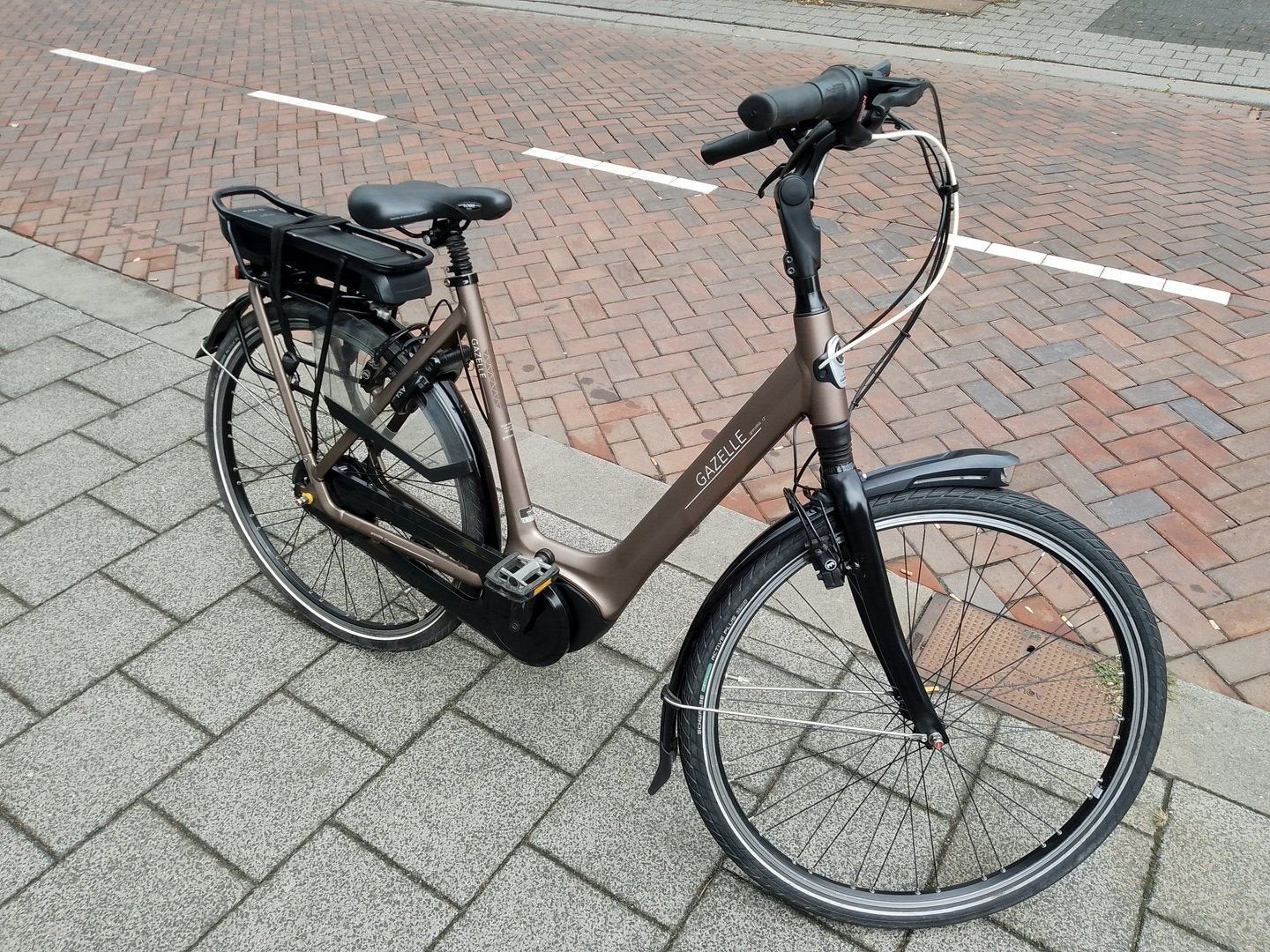 Gazelle Grenoble C7+ d57 elektrische fiets Bosch + lage km, Gebruikt, -, -, -