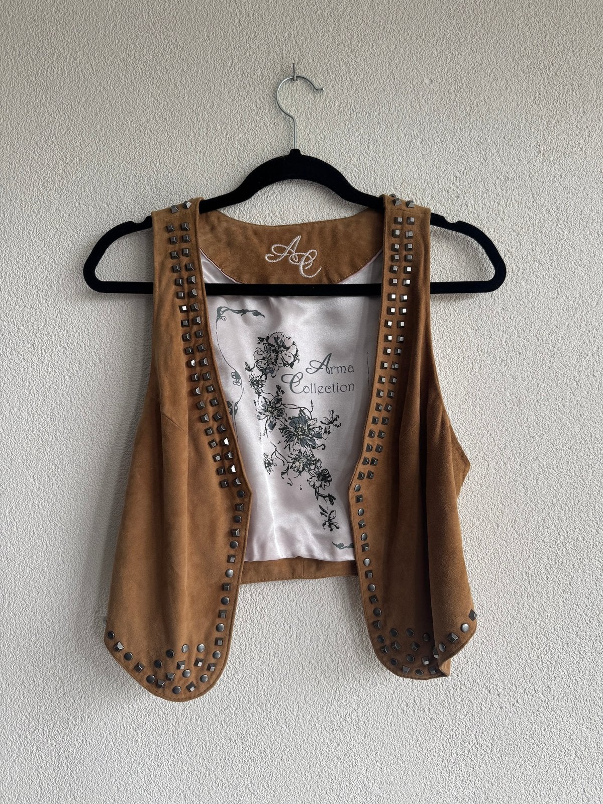 Vintage Y2K Arma leren gilet vest met studs, Arma, Arma, Ophalen of Verzenden, Zo goed als nieuw
