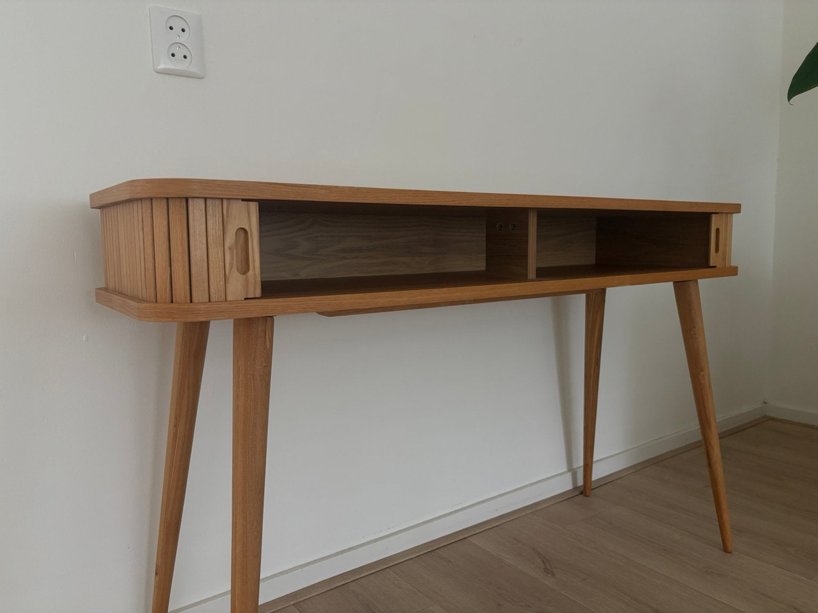 Zuiver Barbier Consoletafel Naturel, Ophalen, 100 tot 150 cm, Zo goed als nieuw, 25 tot 50 cm
