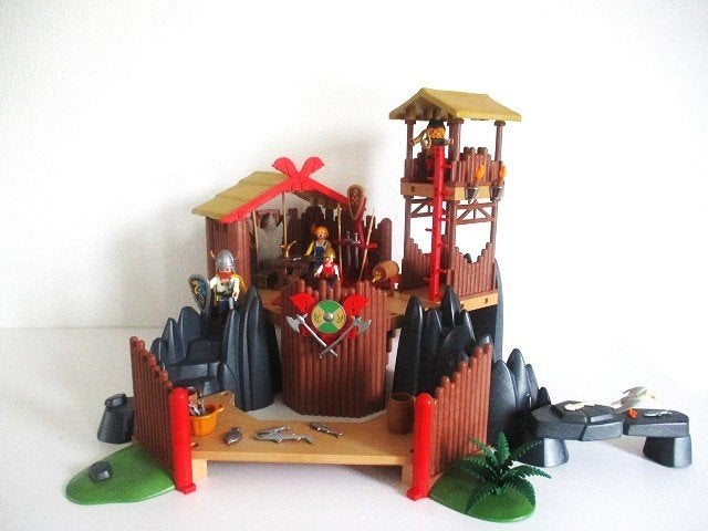 playmobil Viking burcht 3151, Ophalen of Verzenden, Zo goed als nieuw, Complete set, Gebouw
