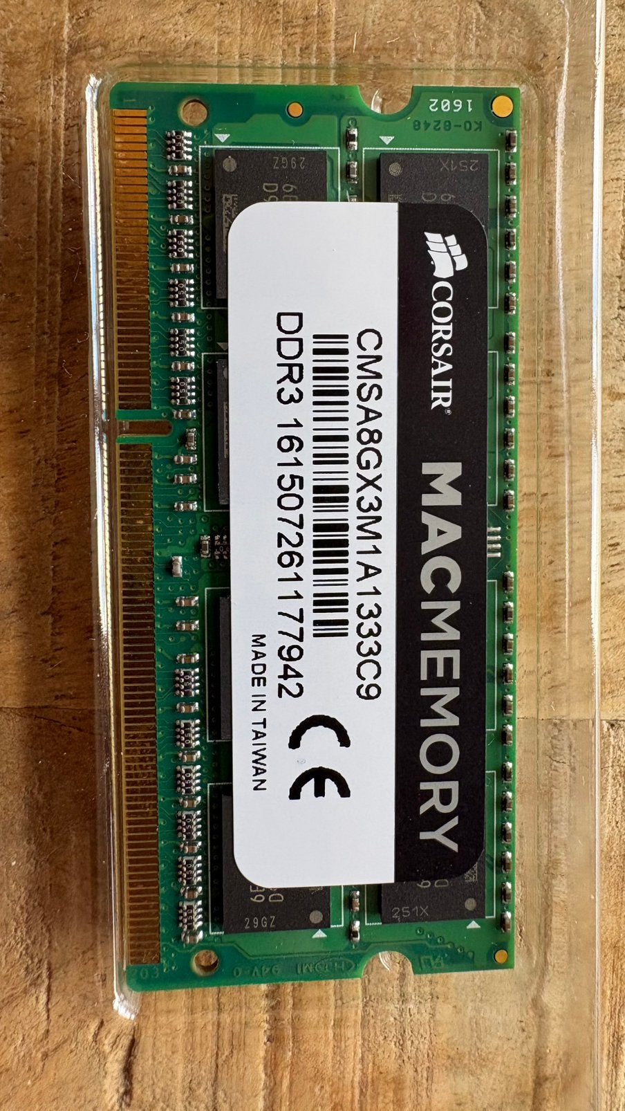 Corsair 8GB DDR3 1333MHz laptop / Mac geheugen SO-DIMM, Computers en Software, 8 GB, DDR3, Ophalen of Verzenden, Zo goed als nieuw