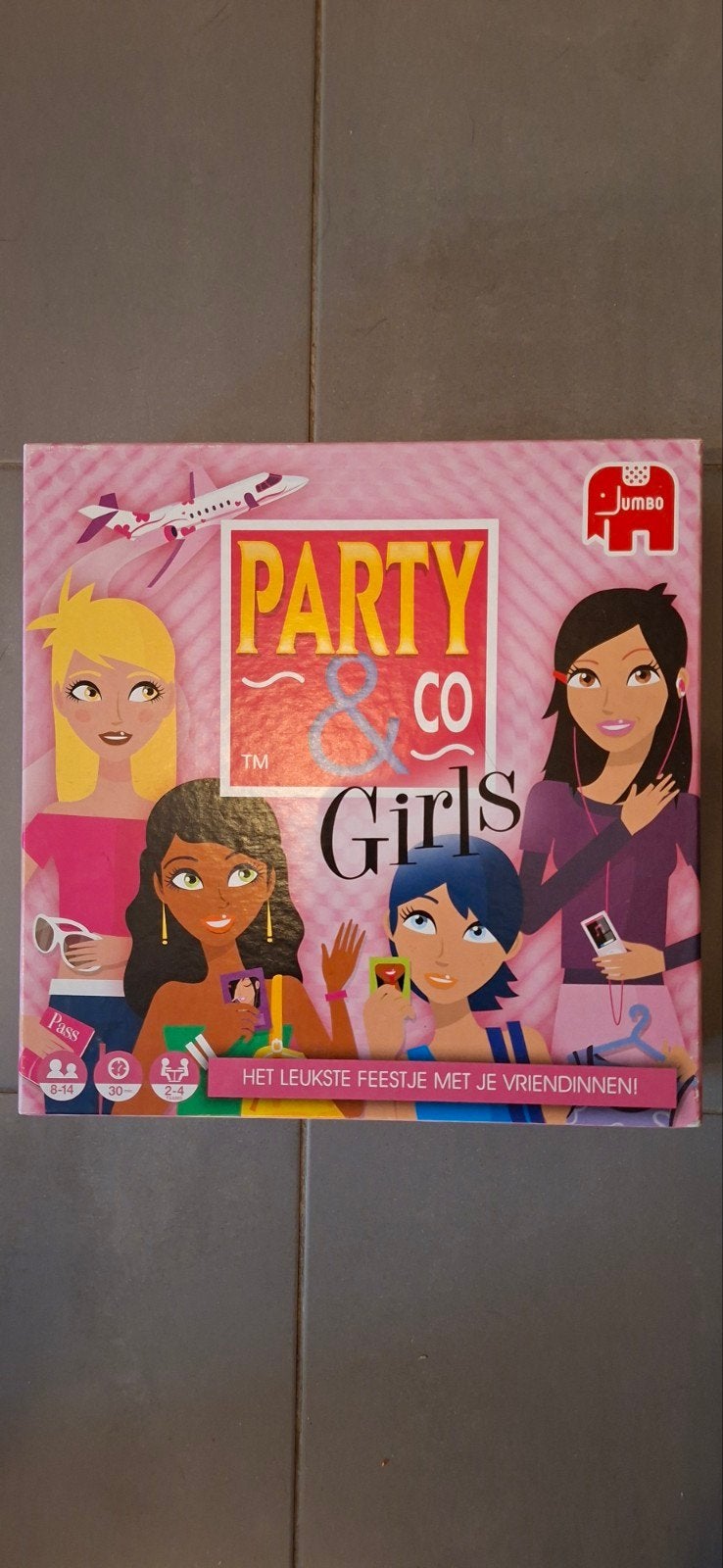 Party & Co Girls bordspel - Jumbo, Drie of vier spelers, Ophalen, Gebruikt, Jumbo