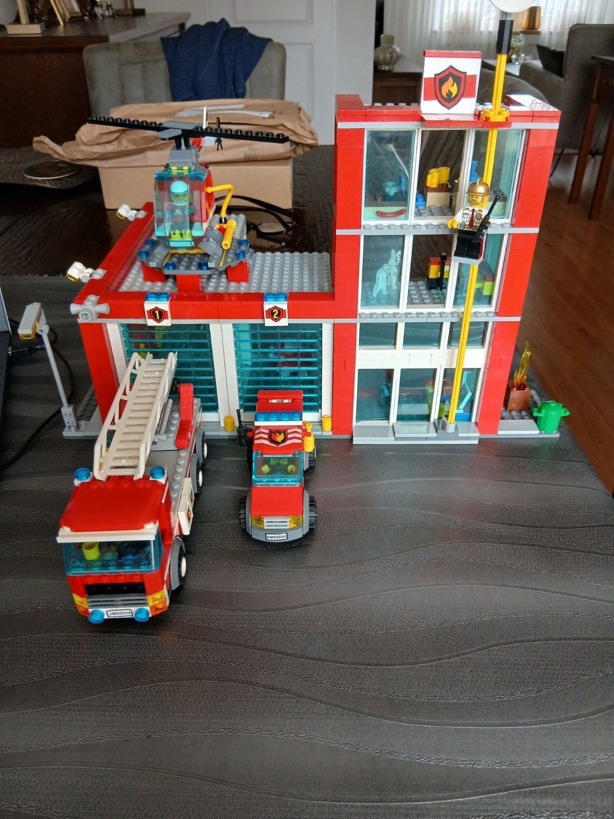 lego brandweerkazerne 60004, Lego, Ophalen of Verzenden, Compleet, Complete set