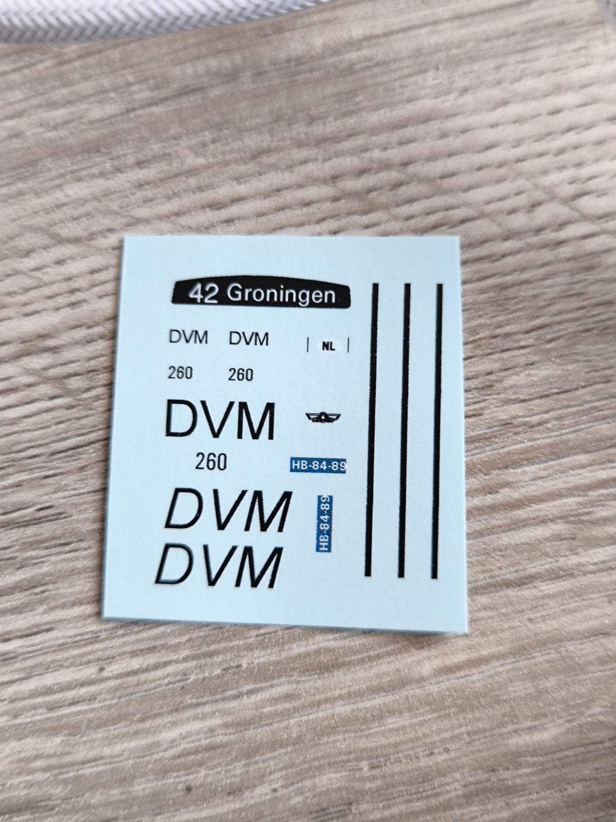 Hb modelbus DVM Decals, Hobby en Vrije tijd, Verzenden, Nieuw