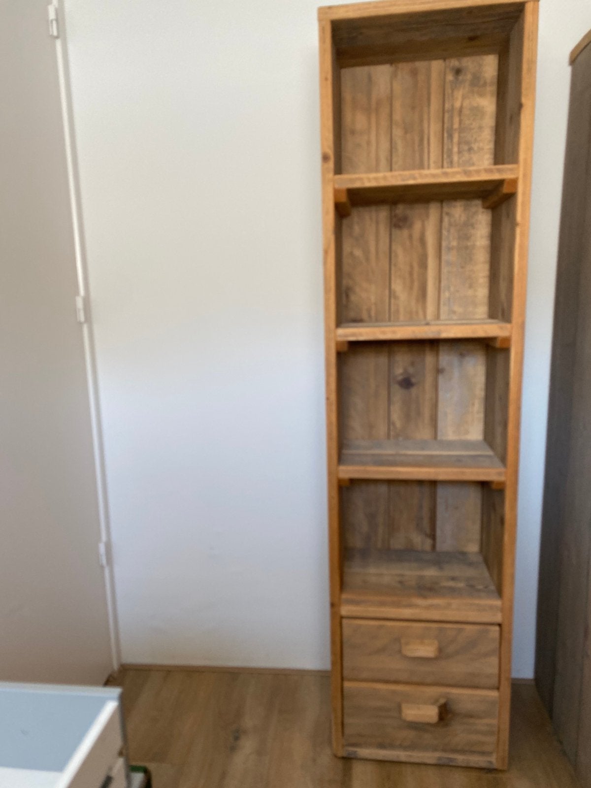 Steigerhouten kast (bed en kledingkast), Zo goed als nieuw, 150 tot 200 cm, 50 tot 75 cm, 50 tot 100 cm