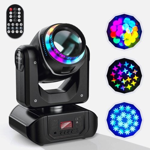 DJLicht 120W Gobo RGBW RING movinghead met afstandsbediening, Geluidgestuurd, ., Nieuw, Ophalen of Verzenden