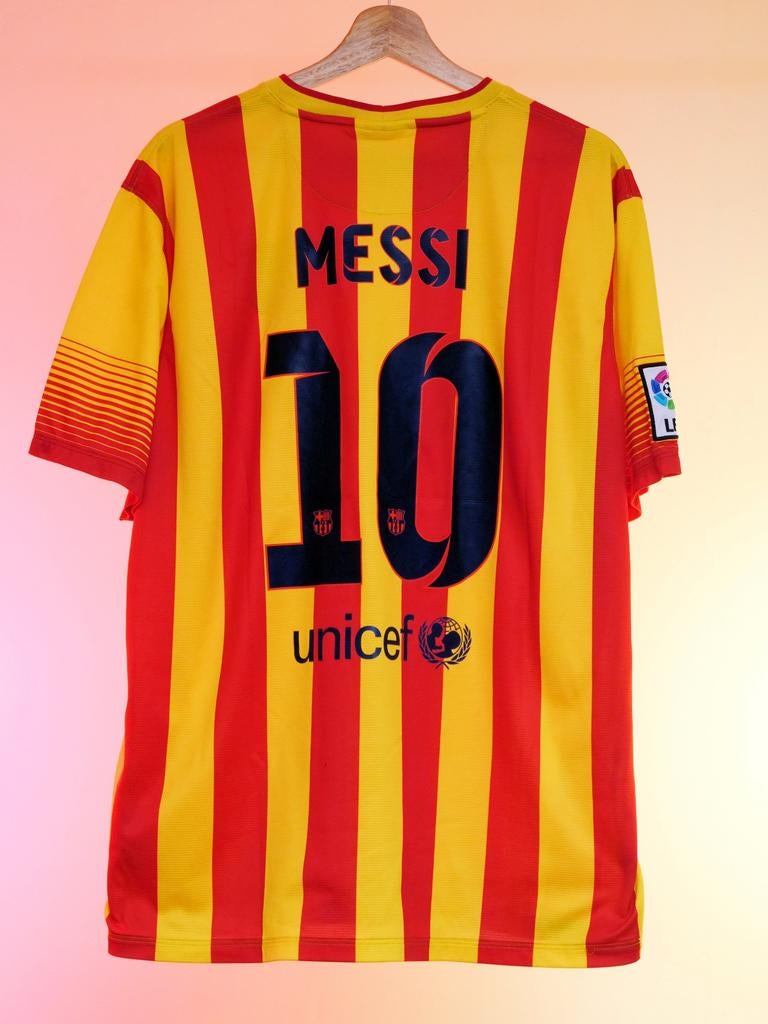 Fc Barcelona 2014/2015 Uitshirt Messi XL, Maat XL, Ophalen of Verzenden, Zo goed als nieuw, Shirt