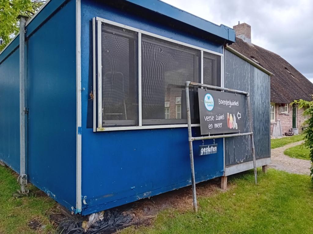 Unit, 3 bij 10 meter met aanbouw. Is niet lek!, Ophalen, Gebruikt