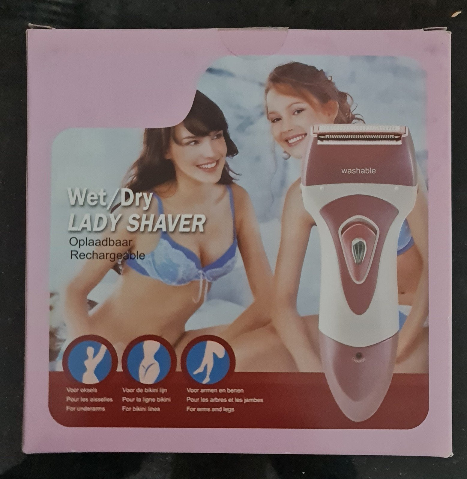 Camry CR 2163 oplaadbare ladyshave, Ophalen of Verzenden, Zo goed als nieuw, Scheren en Epileren