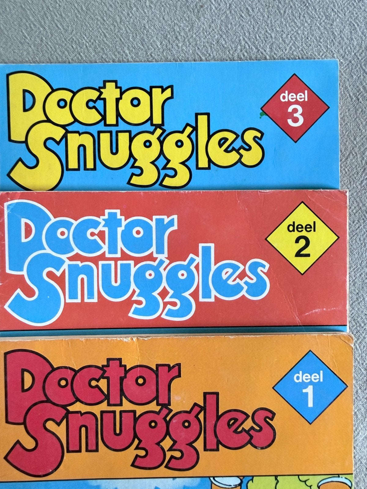 Vintage Doctor Snuggles deel 1, 2 en 3, Gelezen, Europa, Ophalen of Verzenden, Meerdere comics