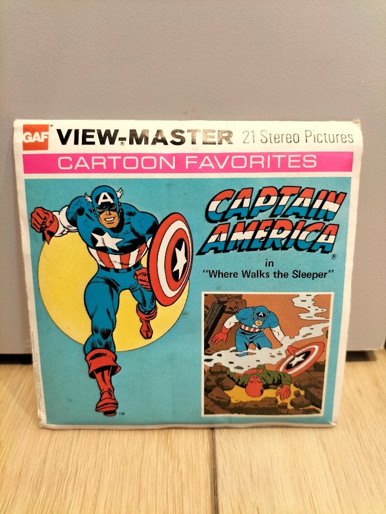 Viewmaster Captain America - 1977 - Marvel Comics Group, Verzamelen, Ophalen of Verzenden, Gebruikt