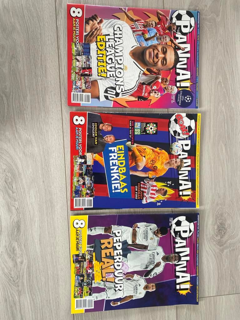 Panna voetbalboeken serie 89, 77, 92 (zonder alle posters), Ophalen of Verzenden, Gelezen, Sport en Vrije tijd