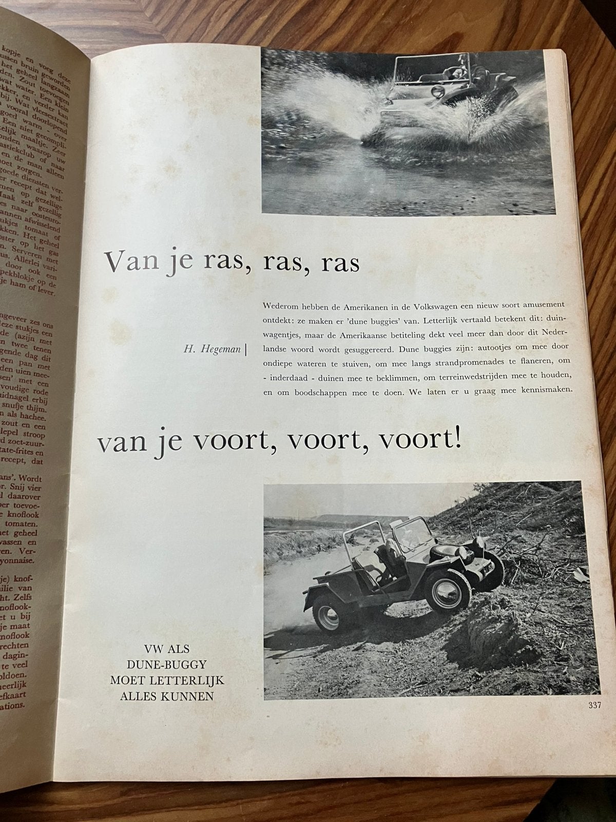 Artikel Volkswagen Dune buggy 1966, Ophalen of Verzenden, 1960 tot 1980, Tijdschrift