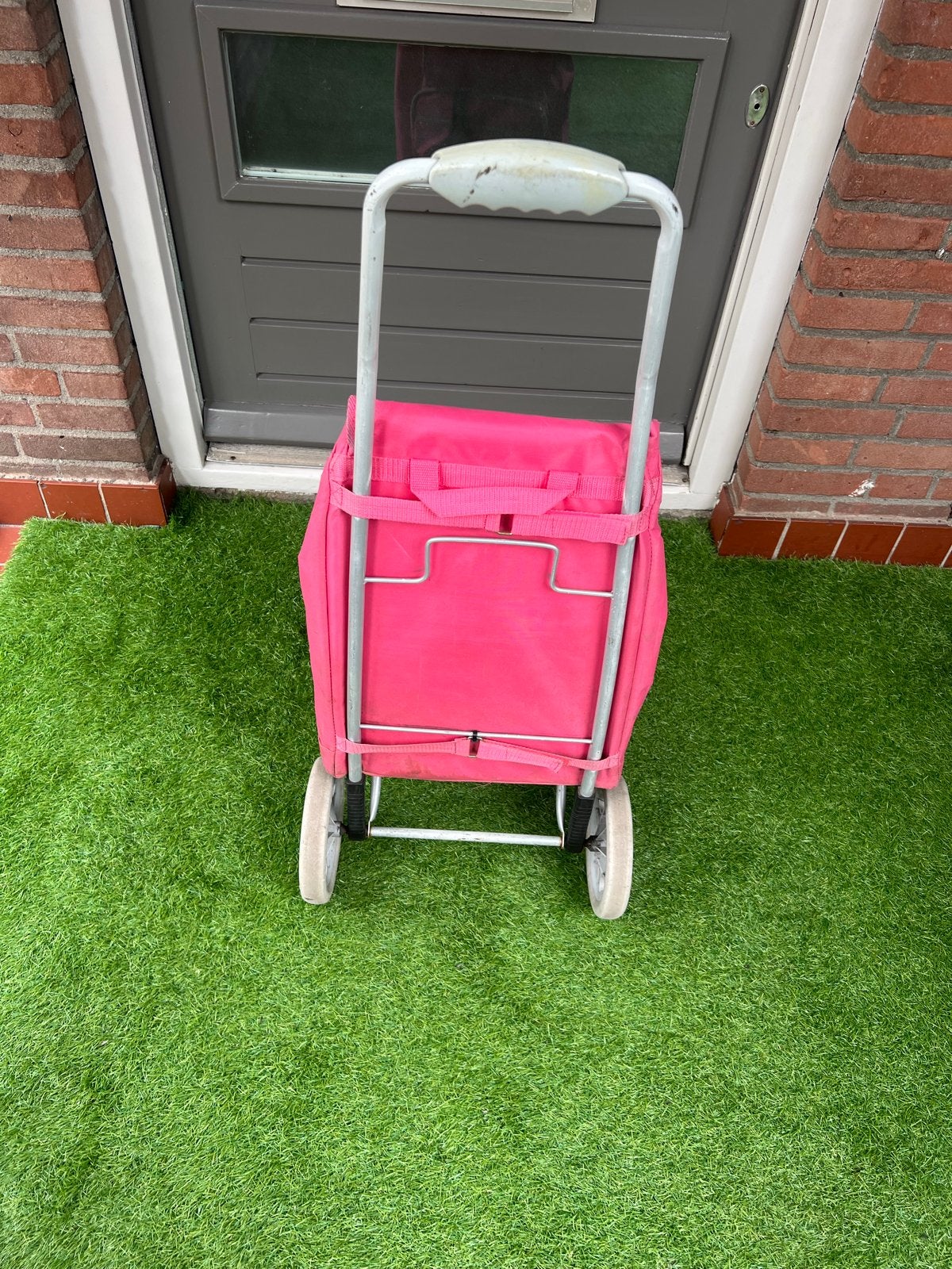Roze boodschappentrolley met wielen, Ophalen of Verzenden, Gebruikt, Roze, Overige typen