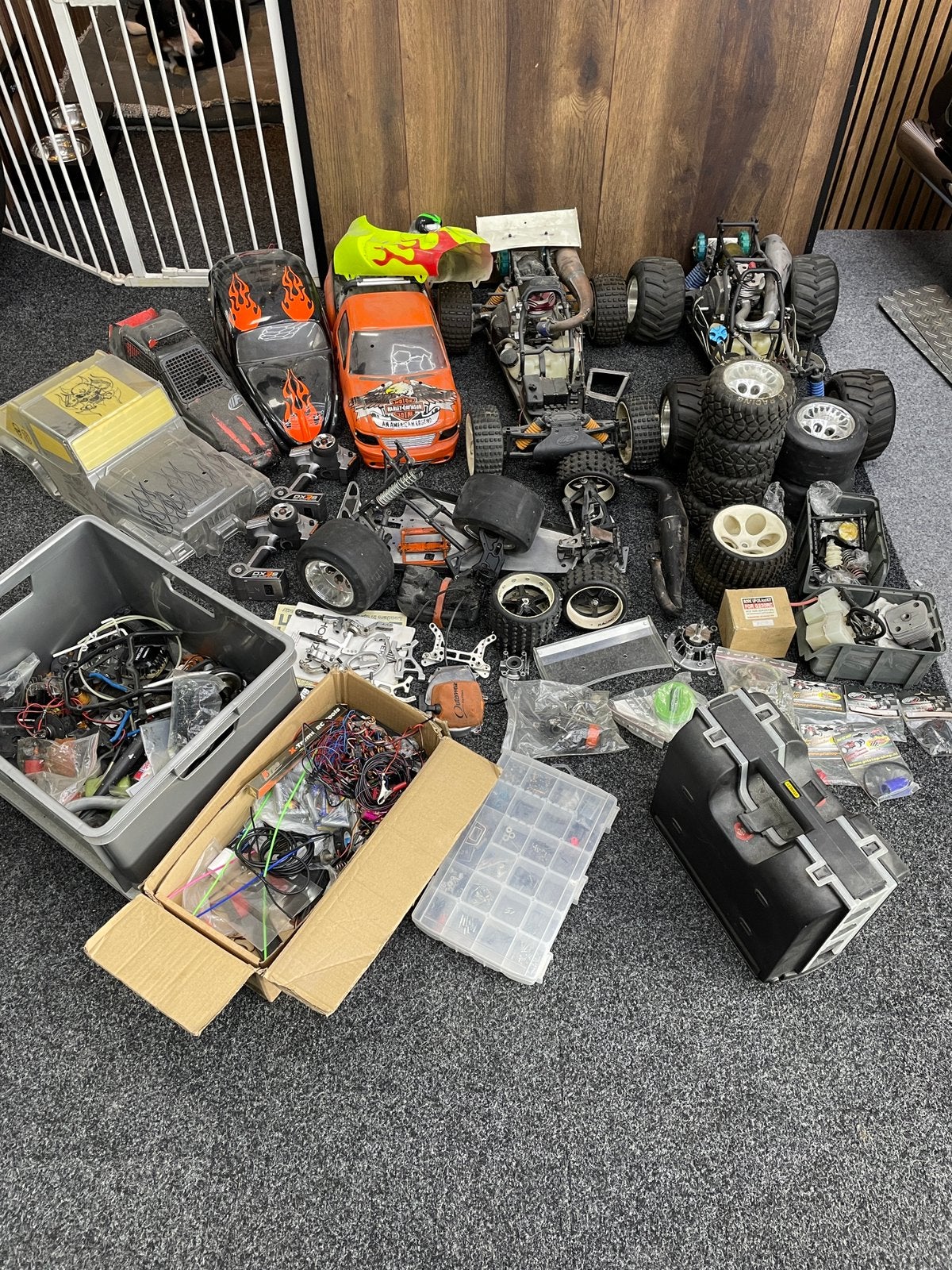 FG MONSTERTRUCK BAJA BUGGY MARDER COMPLETE HOBBY PARTIJ RC, Ophalen, Benzine, Gebruikt, Auto offroad