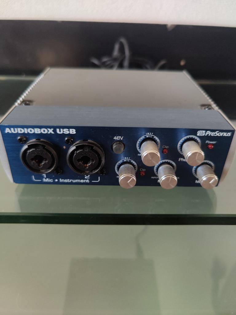 Presonus Audiobox USB Audio Interface, Muziek en Instrumenten, Mengpanelen, Zo goed als nieuw, Minder dan 5 kanalen, Microfooningang