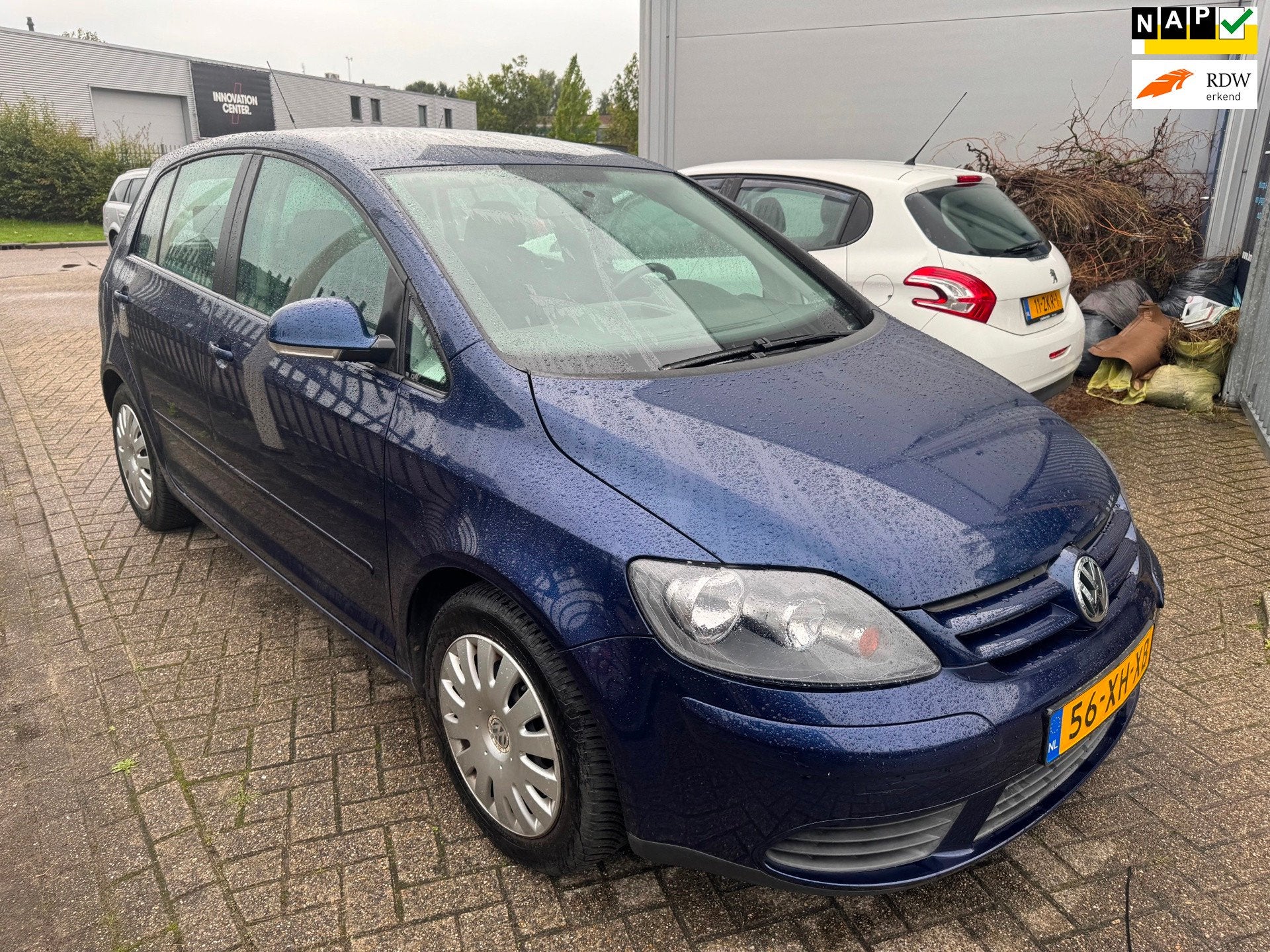 Volkswagen Golf Plus 1.6 FSI Optive 3 AUTOMAAT, AIRCO, Auto's, Gebruikt, 4 cilinders, Blauw, 116 pk