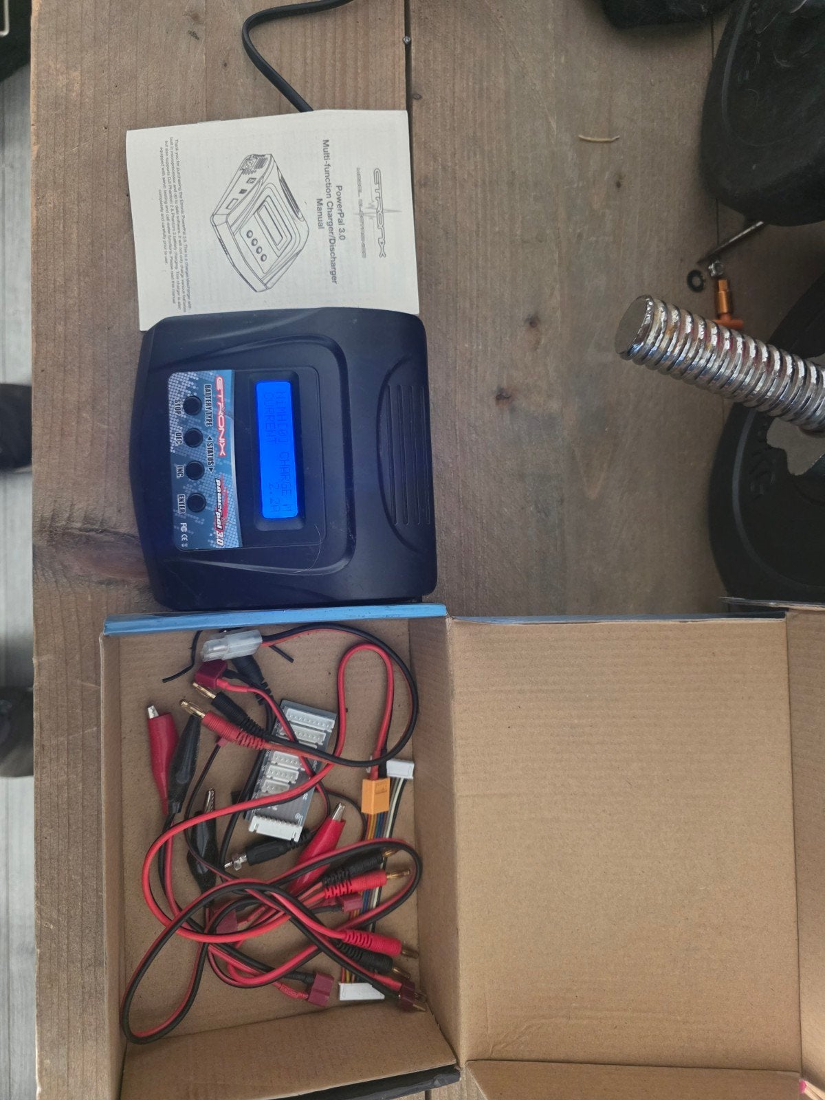 lipo lader etronix 3.0 usb balans etc etc in doos kompleet, Ophalen, Zo goed als nieuw